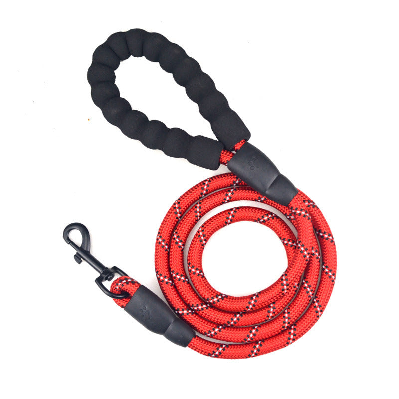 Reflective Rope Dog Leash – Safe & Durable for Night Walks