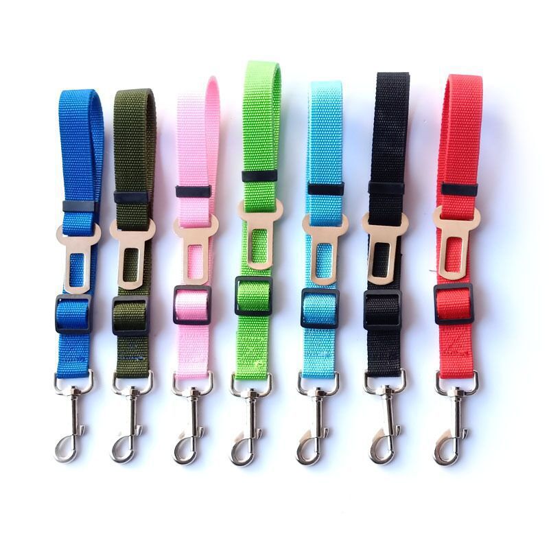 Car Seat Belt Tether for Dogs – Adjustable Safety Restraint