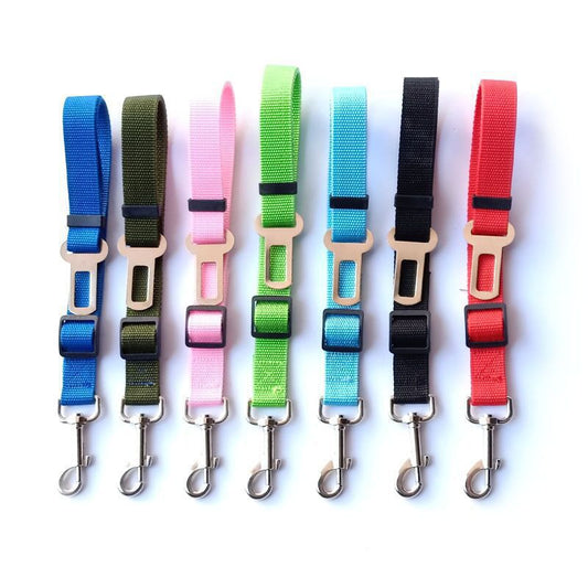 Car Seat Belt Tether for Dogs – Adjustable Safety Restraint