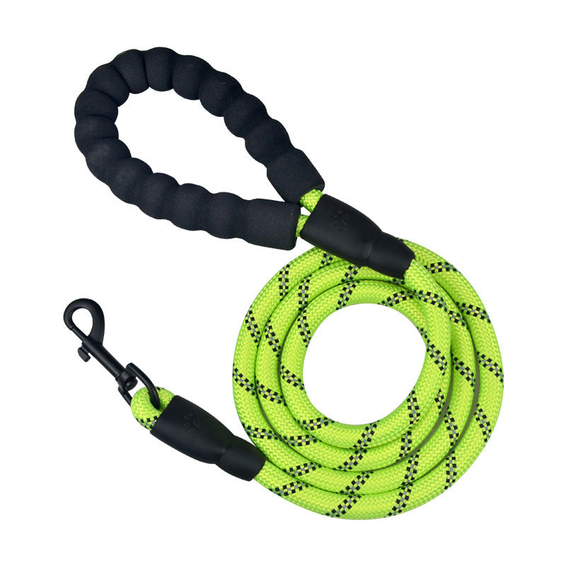 Reflective Rope Dog Leash – Safe & Durable for Night Walks