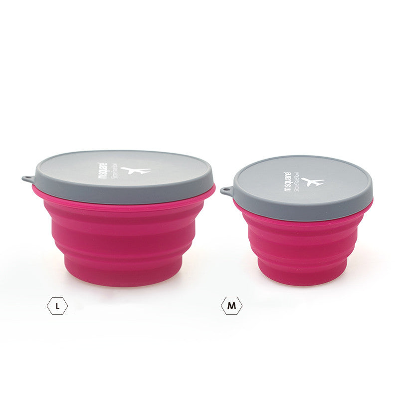 Collapsible Travel Bowl Set for Dogs – Portable Silicone Food & Water Bowls
