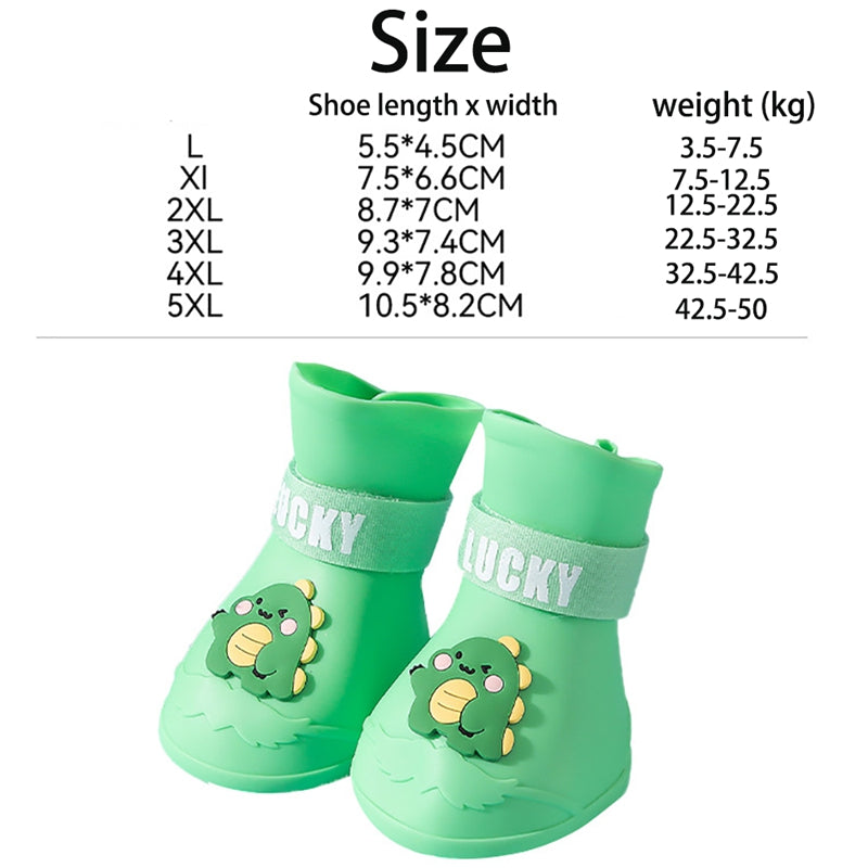 Outdoor Dog Boots – Waterproof Anti-Slip Paw Protectors (Set van 4)