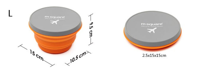 Collapsible Travel Bowl Set for Dogs – Portable Silicone Food & Water Bowls