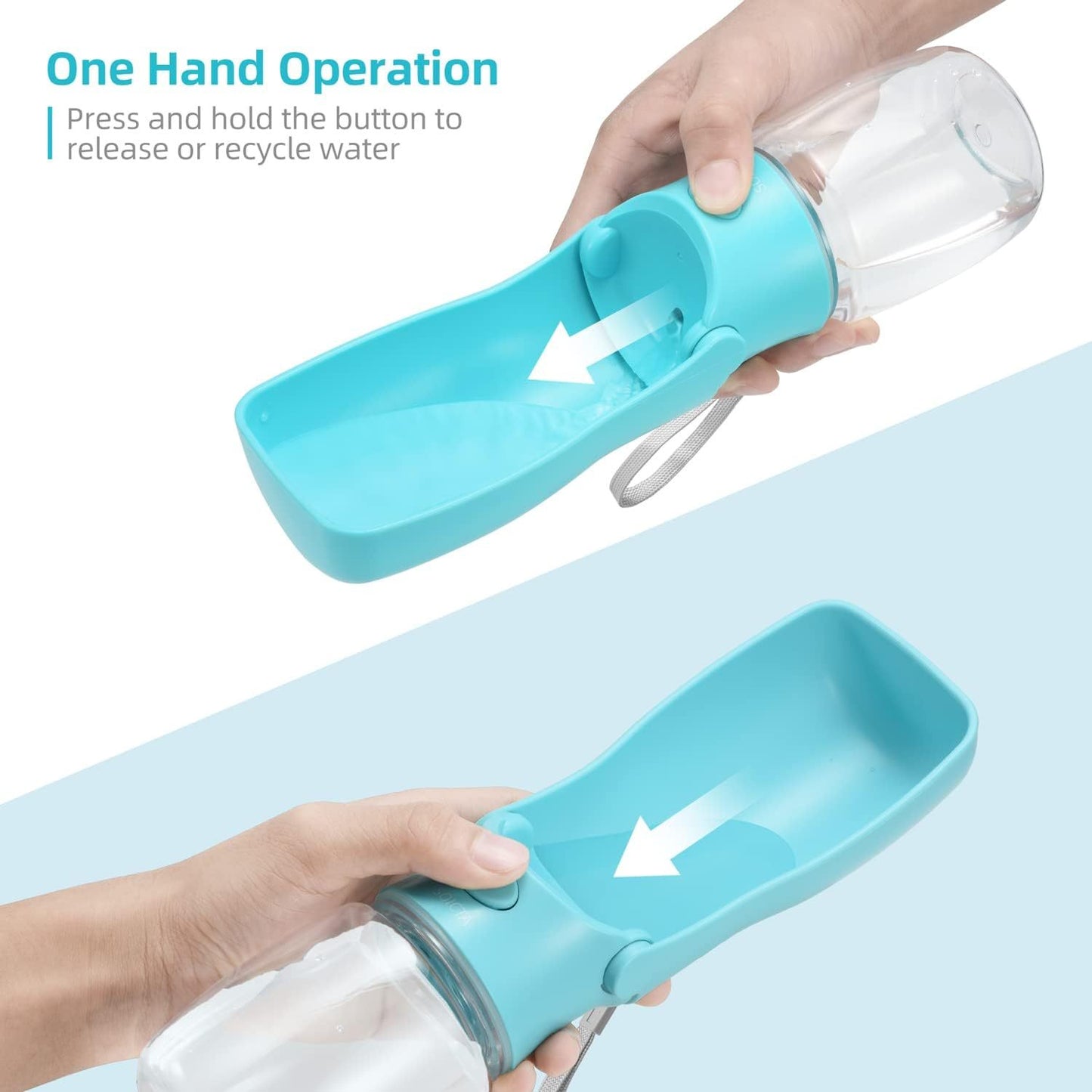 Portable Dog Water Bottle – Leakproof & Easy to Carry