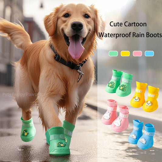 Outdoor Dog Boots – Waterproof Anti-Slip Paw Protectors (Set van 4)