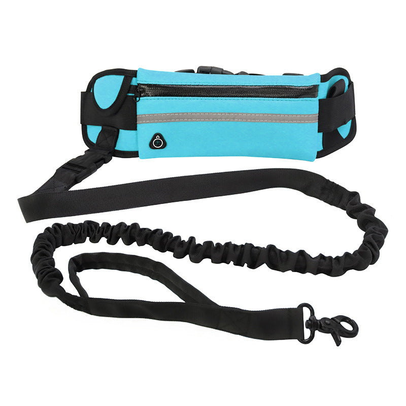 Hands-Free Dog Running Leash with Waist Belt & Shock-Absorbing Bungee