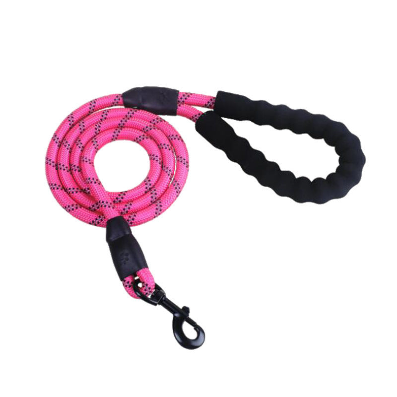 Reflective Rope Dog Leash – Safe & Durable for Night Walks